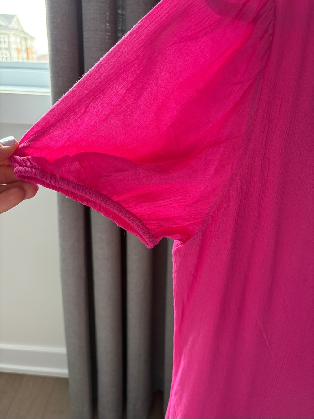 RW&CO. Hot Pink V-Neck Sleeveless Dress - Picture 4 of 6